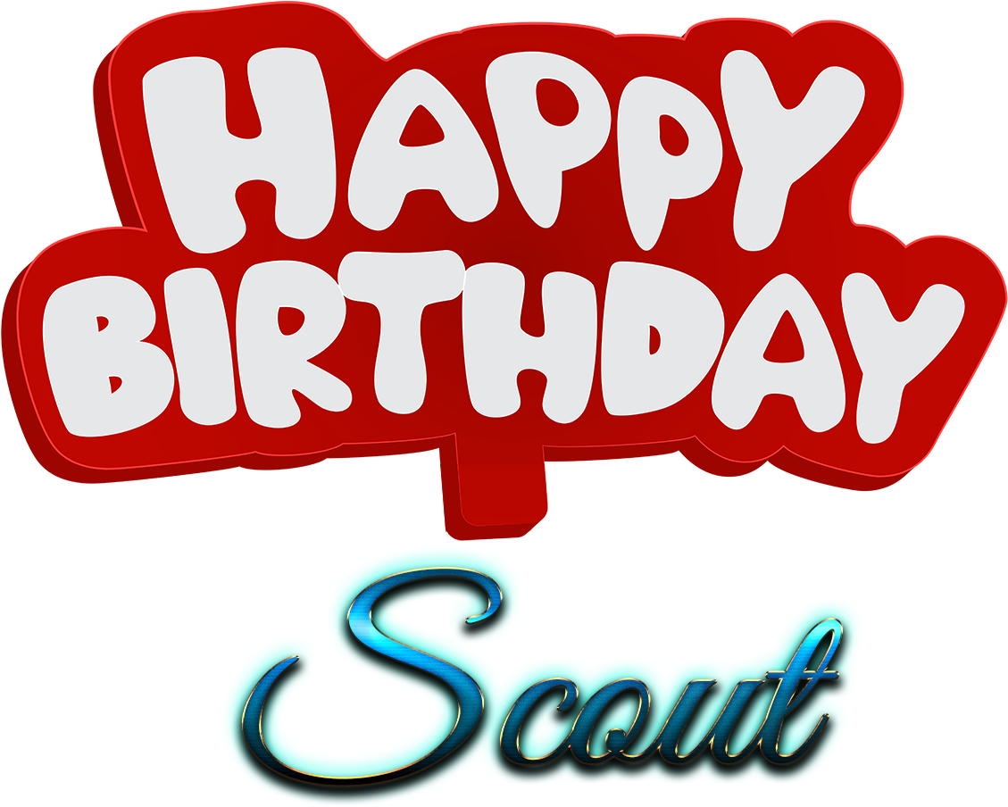 Scout Happy Birthday Name Logo - Name Happy Birthday Sneha Clipart (1334x1122), Png Download