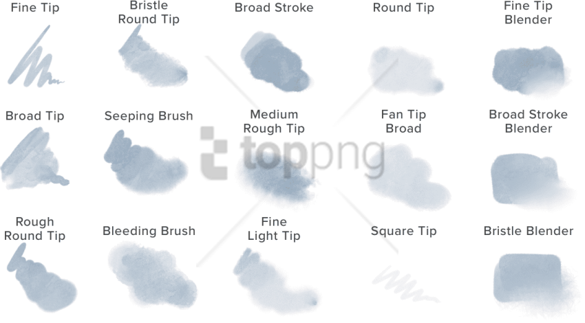 Free Png Autodesk Sketchbook Watercolor Png Image With - Watercolor Brush Free Clipart (850x470), Png Download