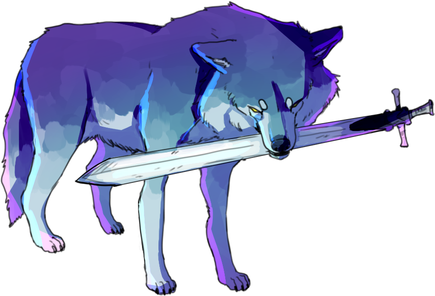 Picture Library The Great Grey Wolf - Great Grey Wolf Sif Drawing Clipart (873x594), Png Download