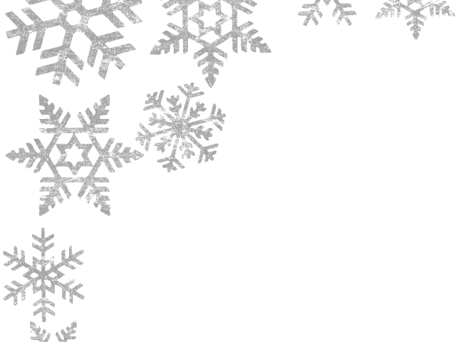 Snowflake Clipart Picture Frame - Transparent Background Snowflake Border - Png Download (640x480), Png Download