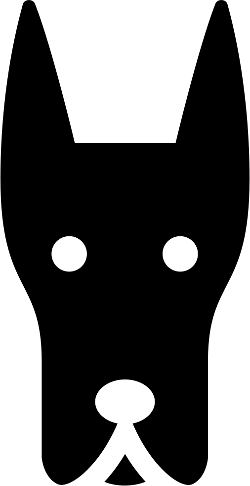 Doberman Dog Head Comments Clipart (506x981), Png Download