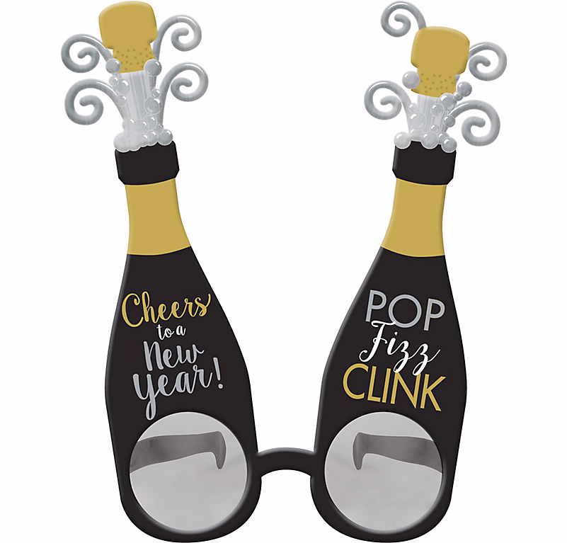 Festive Novelty Glasses Clipart (800x1088), Png Download