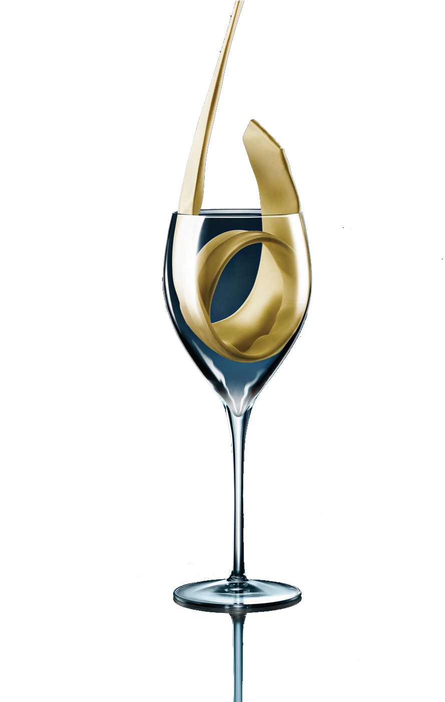 White Wine Wine Glass Clip Art - Png Download (990x1400), Png Download
