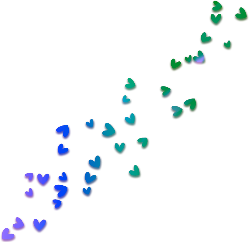 #mq #blue #green #purple #hearts #heart #falling - Imagens De Corações Caindo Clipart (1024x1024), Png Download