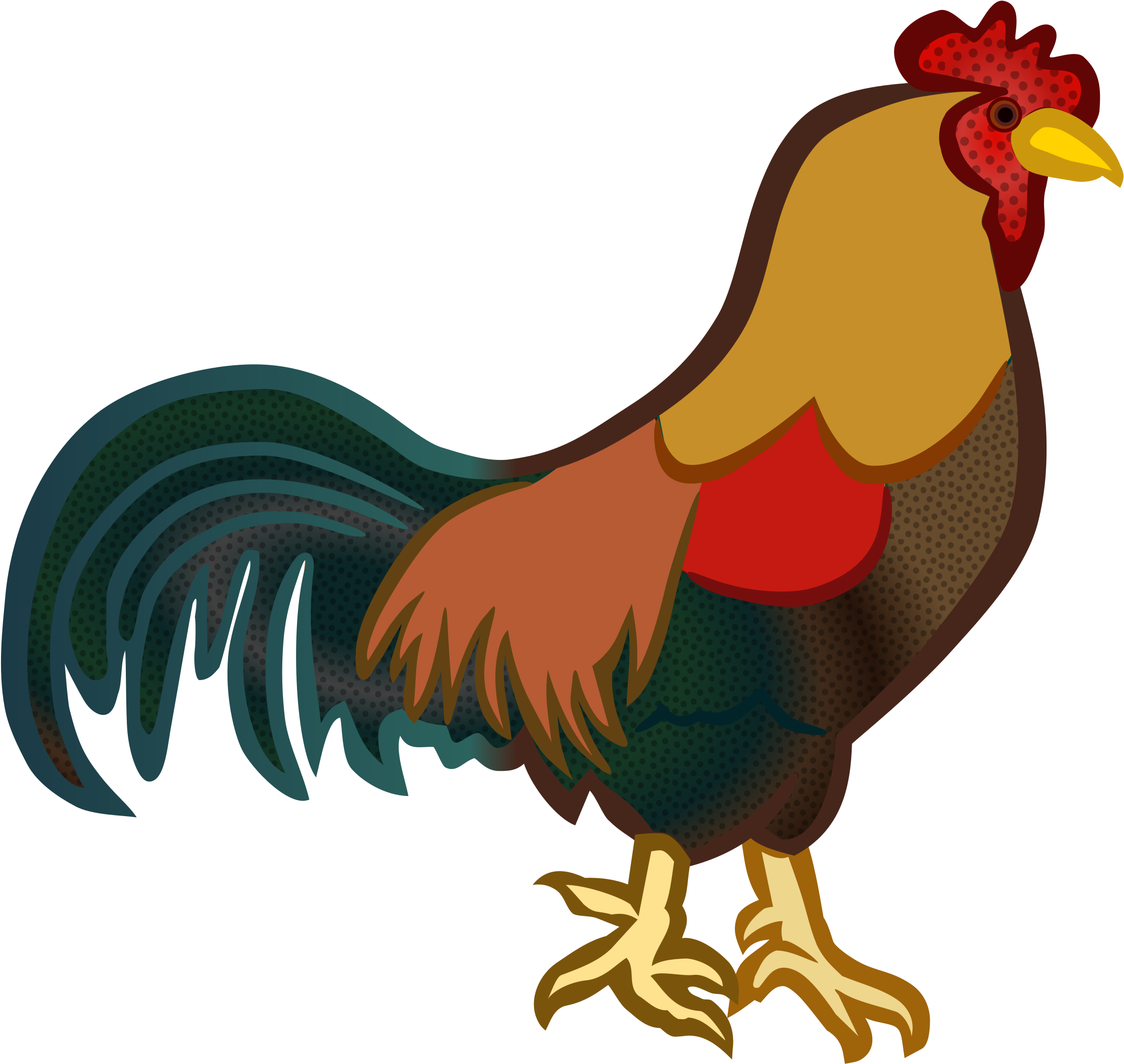 Chicken Rooster Computer Icons Galliformes Fowl - Transparent Background Rooster Clipart - Png Download (798x750), Png Download