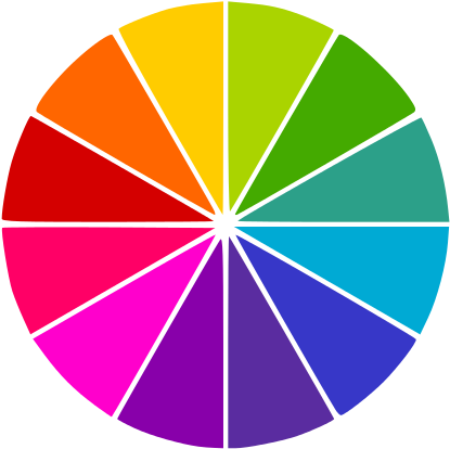 Free Cãrculo Cromã¡tico - Wheel Of Fortune Svg Clipart (566x800), Png Download