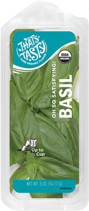Shenandoah Packaging Is Designed With Anti-fog Properties - Thats Tasty Basil Clipart (368x900), Png Download