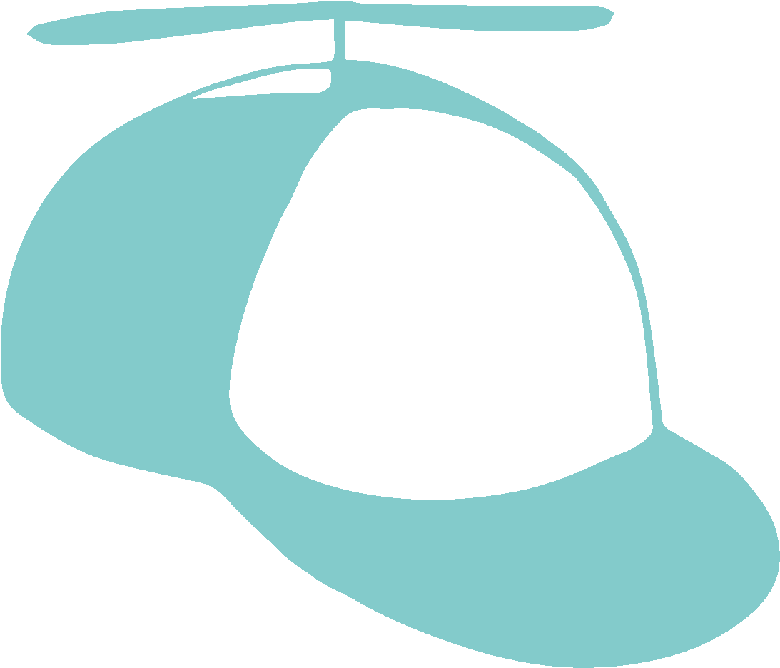 Hat Propeller Child Mwblue3 Noun Clipart (1200x1200), Png Download