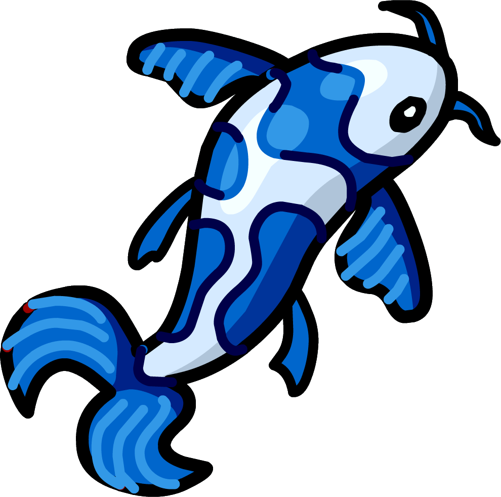 Pez Koi Png - Koi Fish Pin Club Penguin Clipart (990x982), Png Download