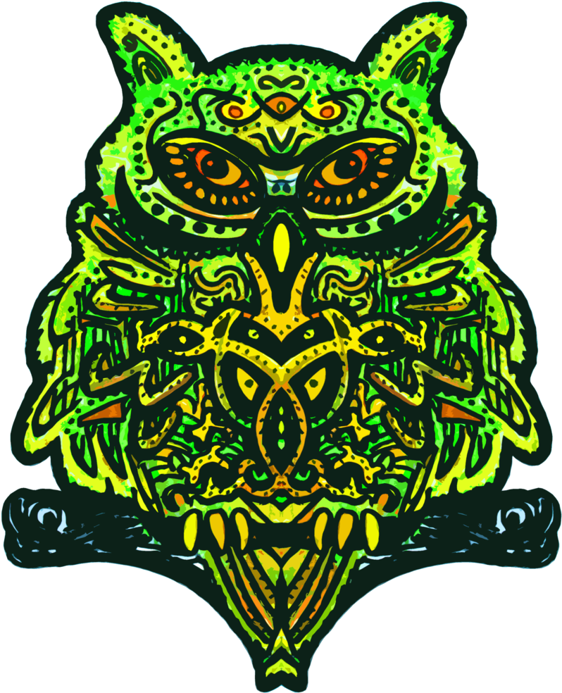 Psy Owl> Psy Owl Clipart (823x1000), Png Download