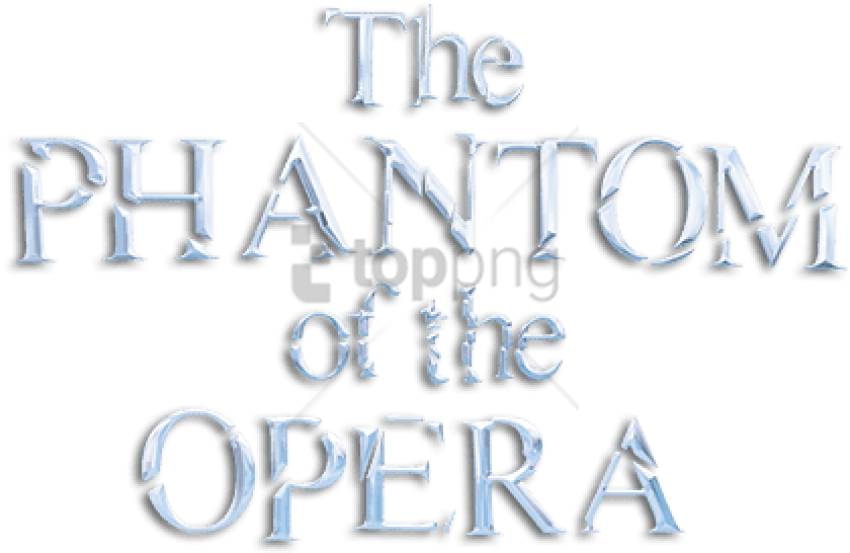Free Png The Phantom Of The Opera Text Logo Png Image Clipart (850x553), Png Download