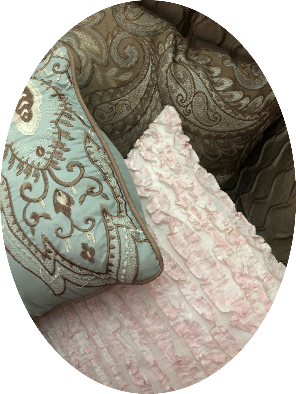 #pillows #fabric #texture #bedroom #design #decorations Clipart (1024x1360), Png Download