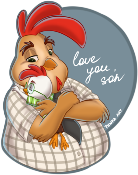 Fan Art Of Chicken Little Clipart (500x650), Png Download