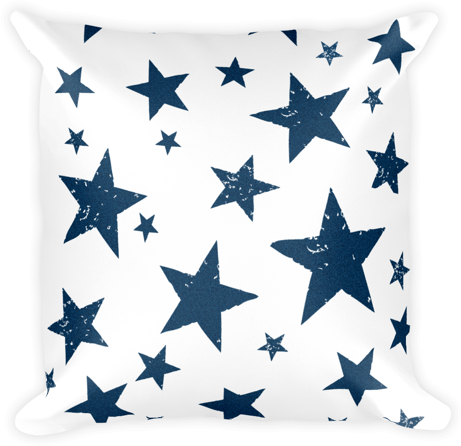 Decorative Throw Pillow / Be A California Star Pattern Clipart (913x882), Png Download