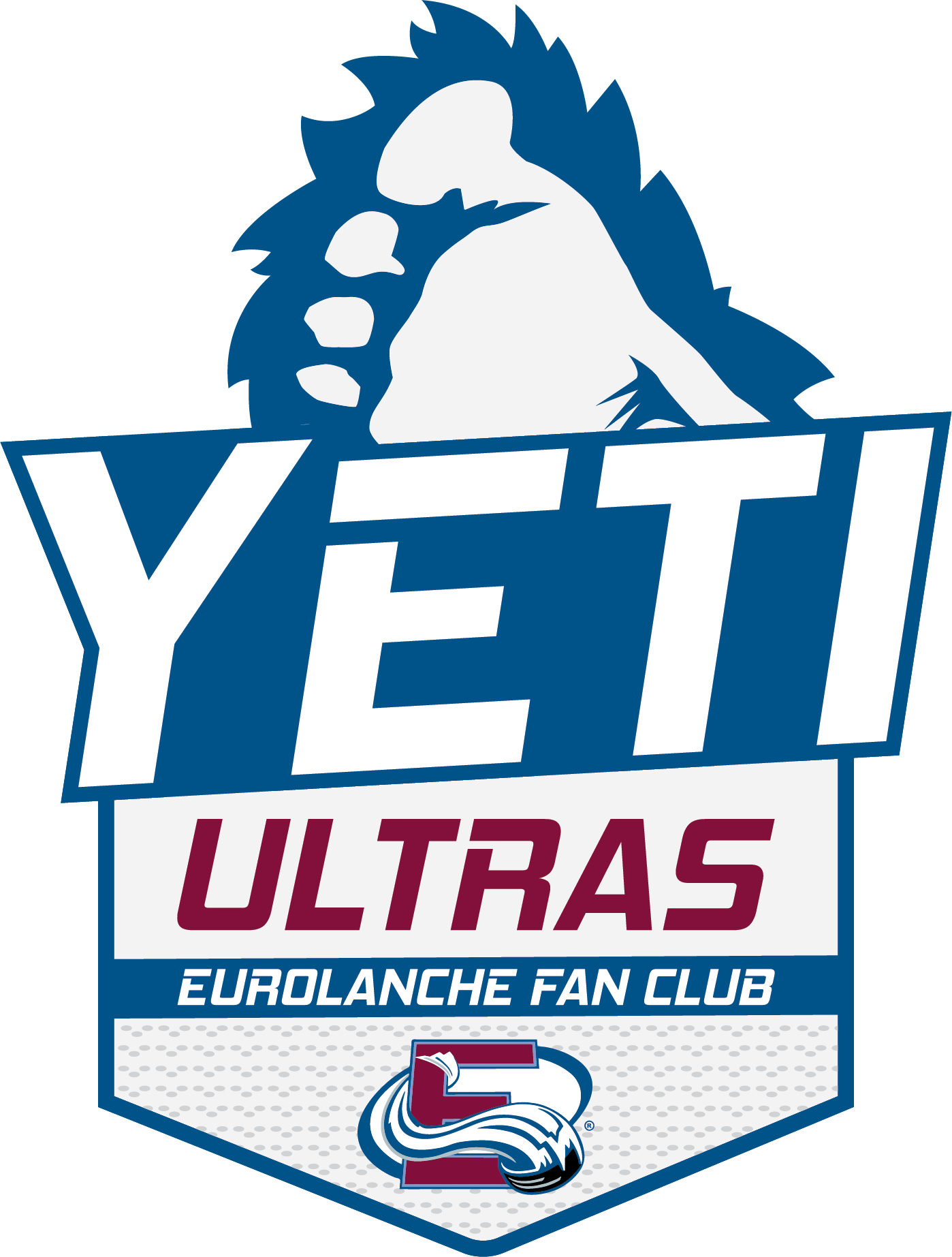 As Of Now, The Yeti Ultras Group Has More Than 50 Members - Colorado Avalanche Foot Clipart (1398x1845), Png Download