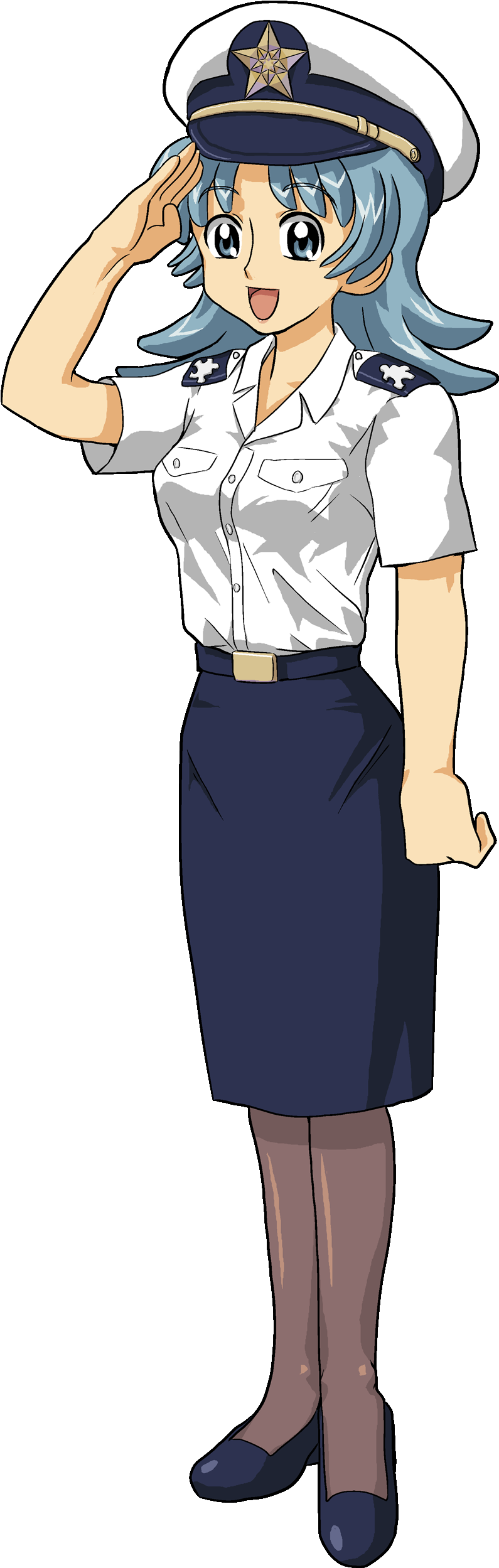 Azumanga Daioh - Navy Uniform Clipart (830x2525), Png Download