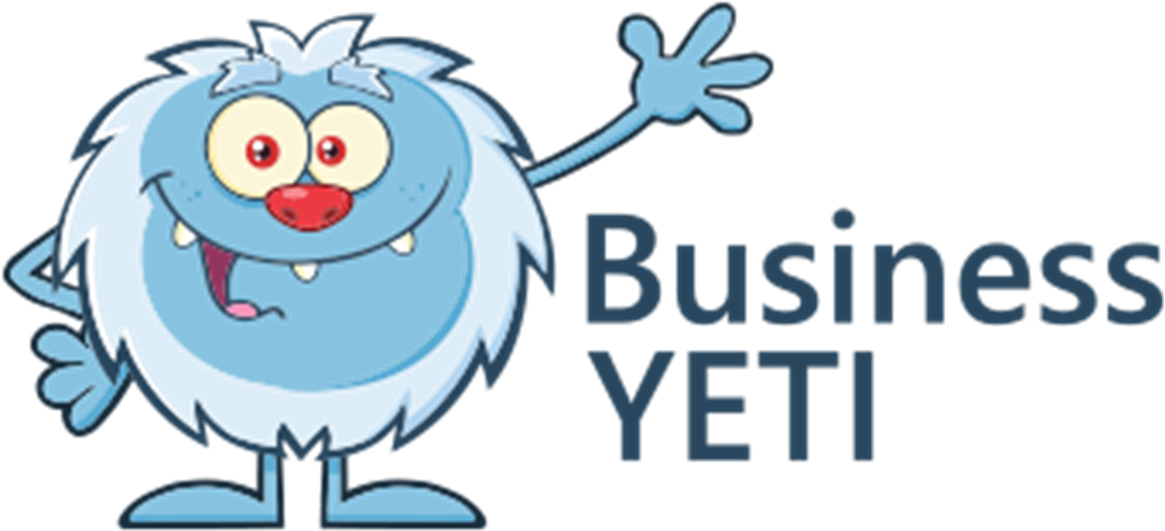 Business Yeti - Yeti Cartoon Clipart (1313x600), Png Download
