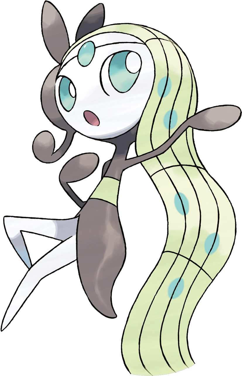 Meloetta - Pokemon Meloetta Clipart (1200x1200), Png Download