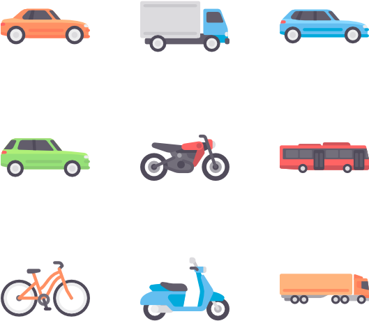 Car Icon - Vehicles Icon Png Clipart (600x564), Png Download