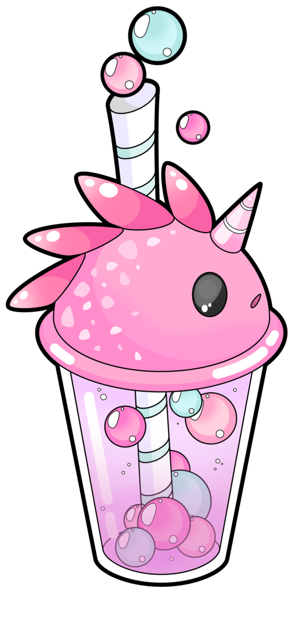 Clip Library Stock Frappuccino Drawing Fun2draw - Kawaii Animal Bubble Tea - Png Download (621x1288), Png Download