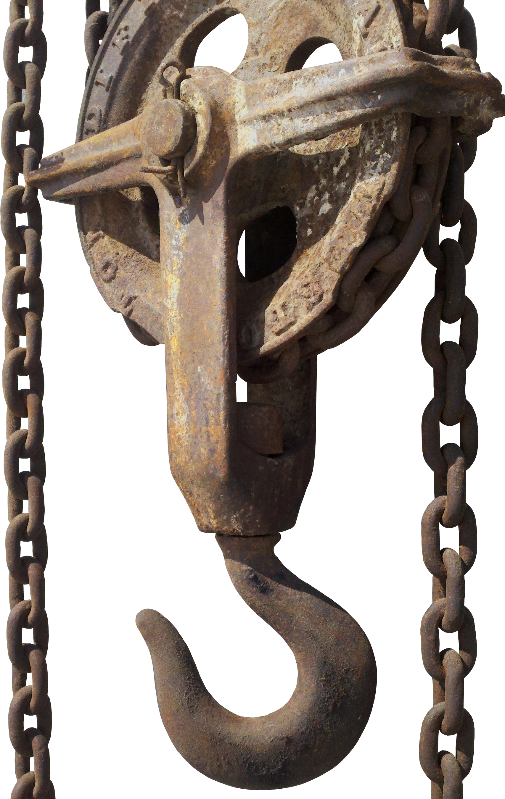 Chain Hoist, Chain, Hook, Rust, Iron Chain, Technology - Rusty Chain Png Clipart (480x720), Png Download
