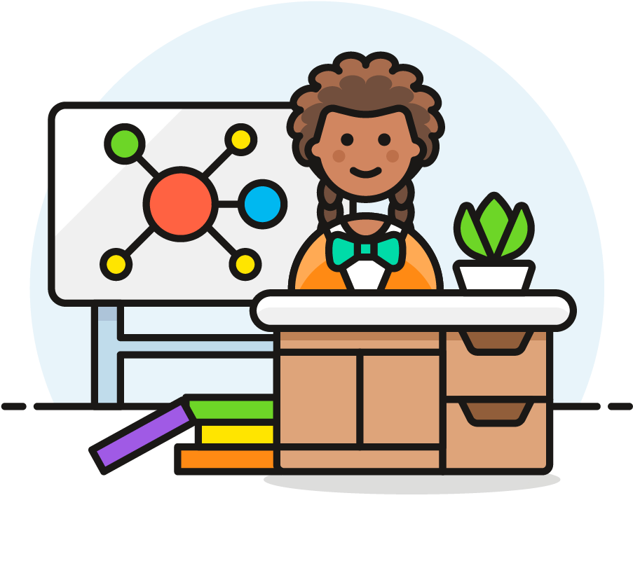 23 Teaching Midmap Female African American - Cartoon Clipart (1025x1148), Png Download