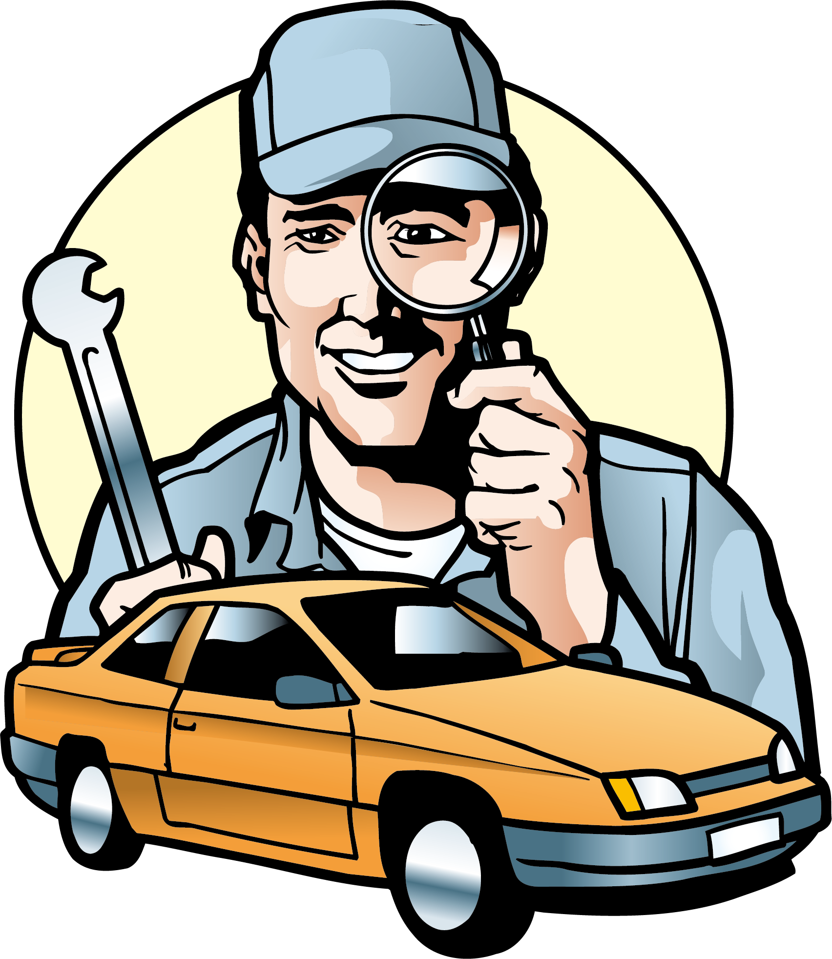 Car Vector Motors Corporation Automobile Repair Shop - Car Mechanic Cartoon Png Clipart (1704x1964), Png Download