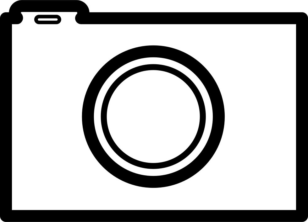 Photo Camera Outline Comments - Circle Clipart (980x708), Png Download
