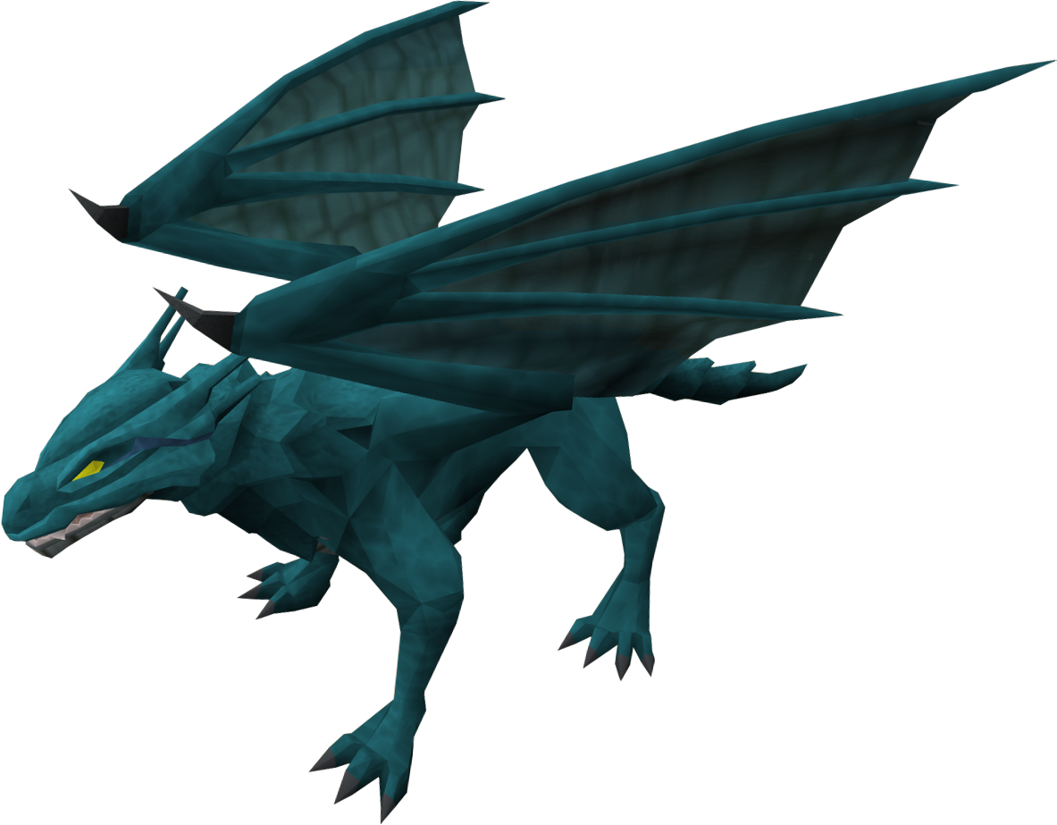 Runescape Blue Dragon Clipart (1183x923), Png Download