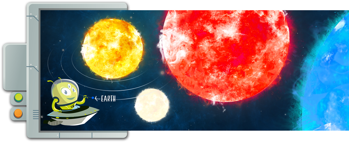 Red Giant And Supergiant - Planet Clipart (1219x510), Png Download