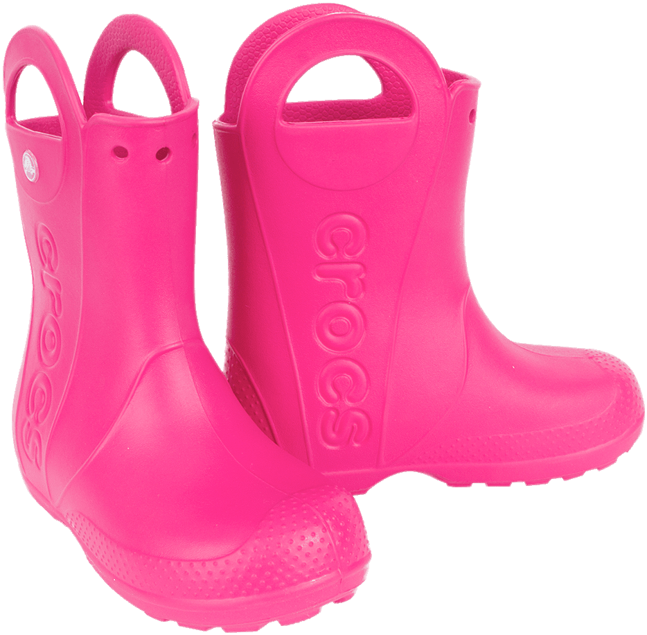 Crocs Pink Wellies - Rain Boot Clipart (1000x1072), Png Download