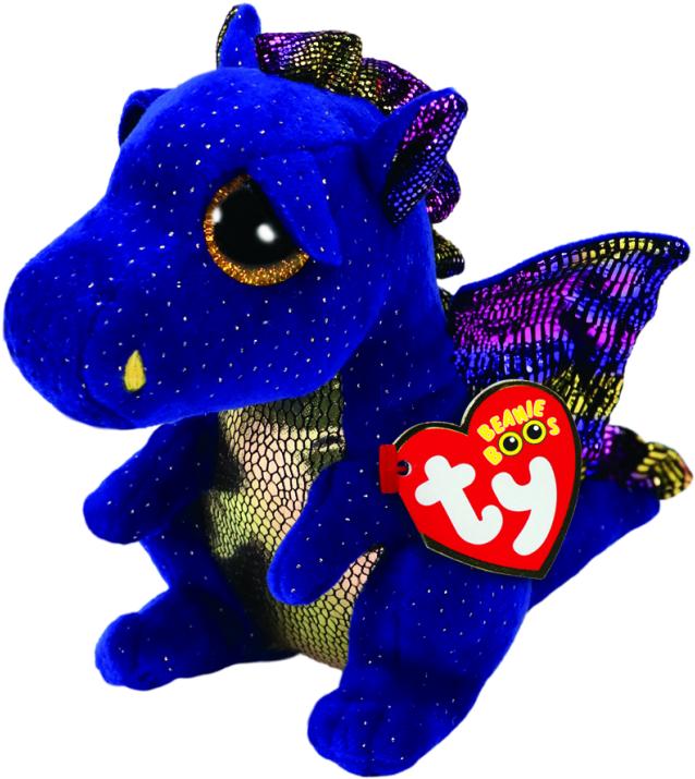 Saffire The Blue Dragon - Ty Beanie Boos Saffire Clipart (638x715), Png Download
