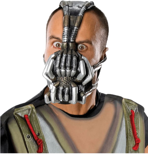 The Dark Knight Rises Bane Mask - Bane Costume Clipart (600x951), Png Download