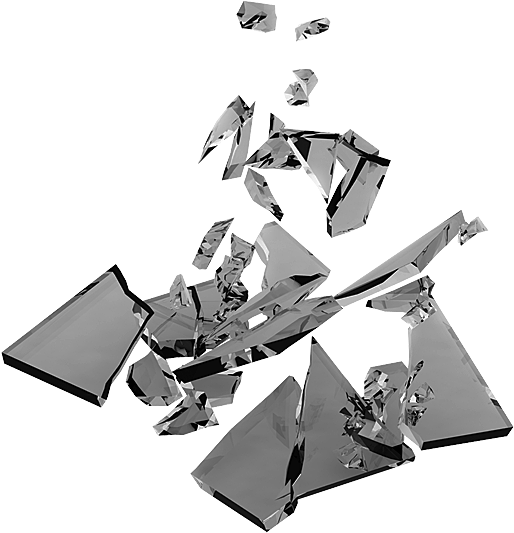 Broken Iphone Glass - Graphic Design Clipart (547x573), Png Download