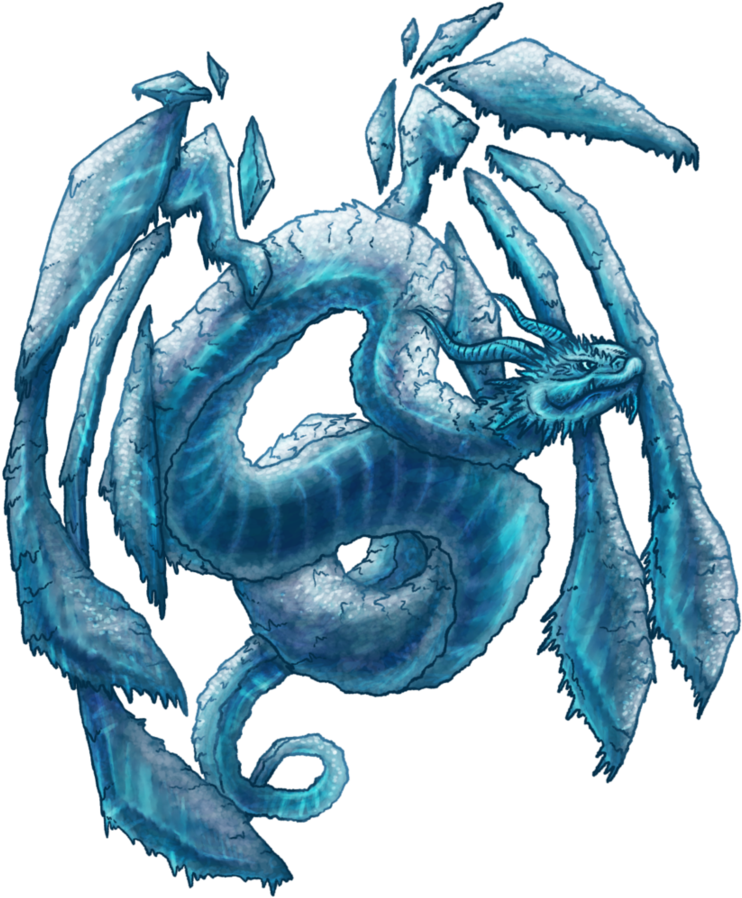 Ice Dragon Png Download Image - Ice Dragon Pixel Art Clipart (811x984), Png Download