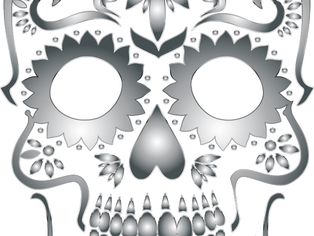 Sugar Skull Clipart Transparent Background - Png Download (640x480), Png Download