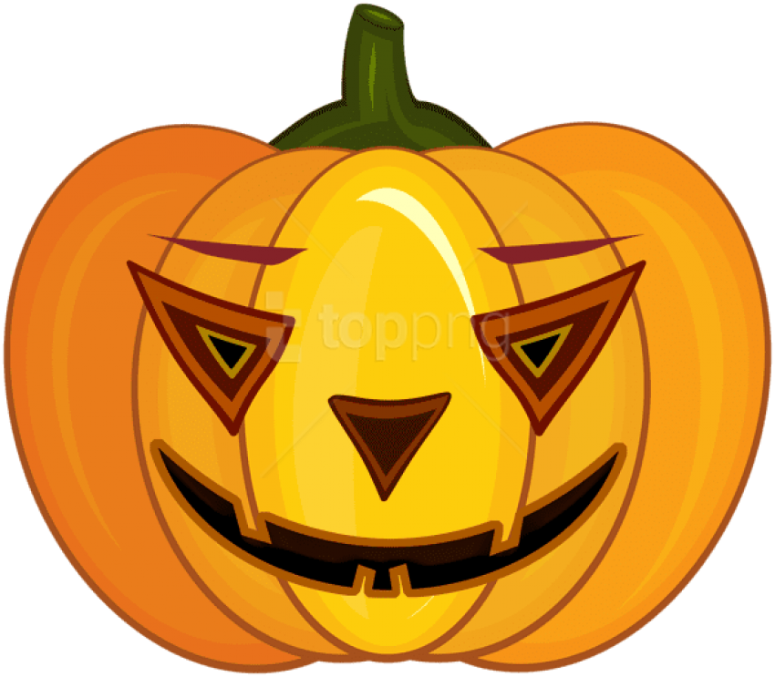 Download Carved Pumpkin Png Images Background - Jack-o'-lantern Clipart (850x743), Png Download