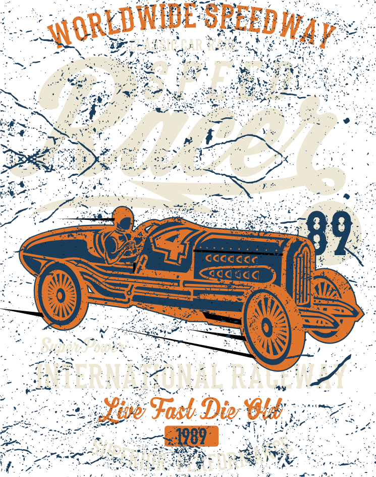 Speed Racer - Antique Car Clipart (745x944), Png Download