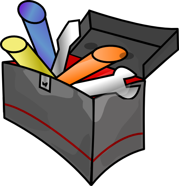 Tool Box Clip Art - Cartoon Tool Box Transparent - Png Download (576x599), Png Download