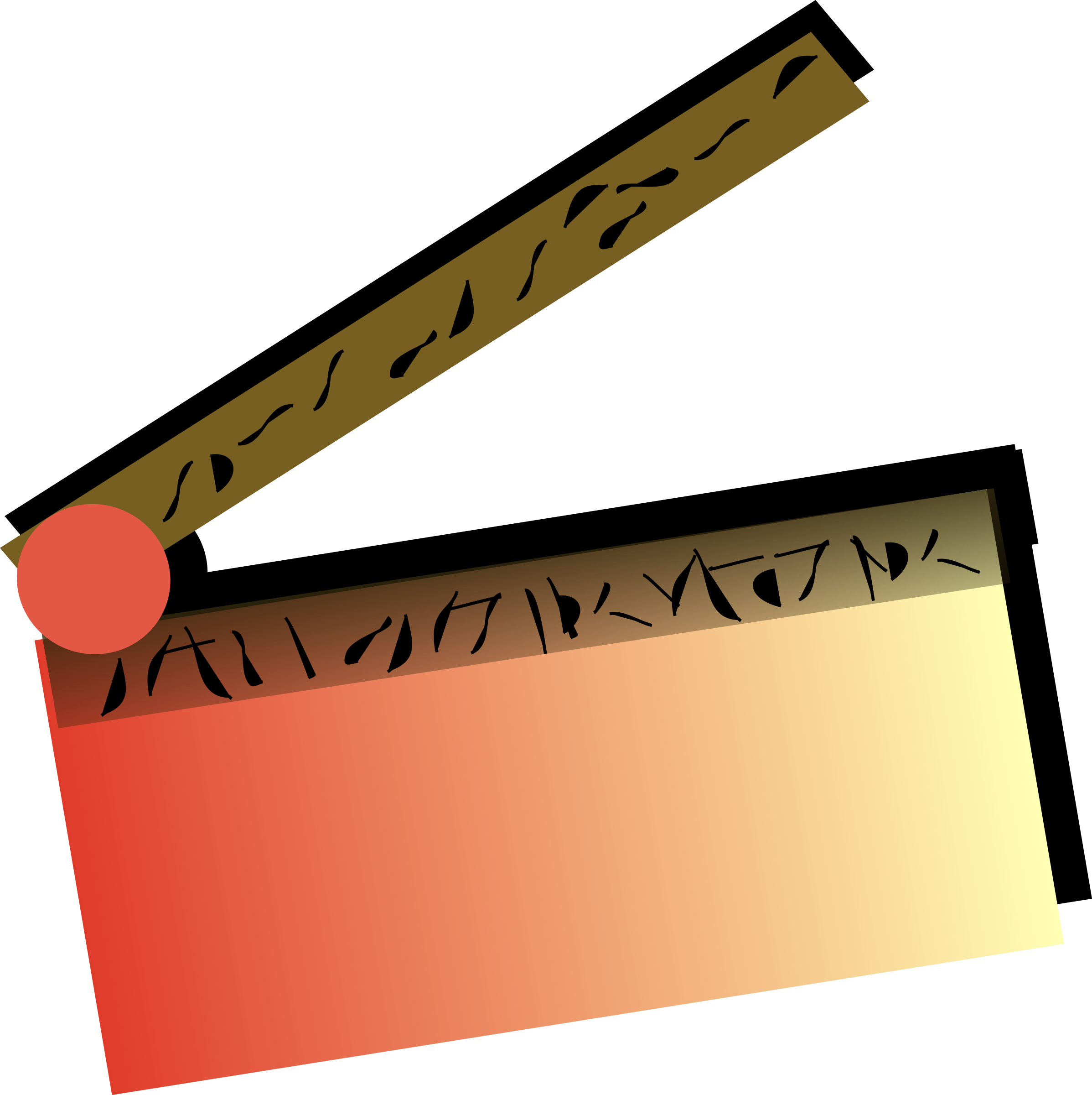 This Free Icons Png Design Of Movie Slate - Movie Lights Clip Art Transparent Png (2395x2400), Png Download