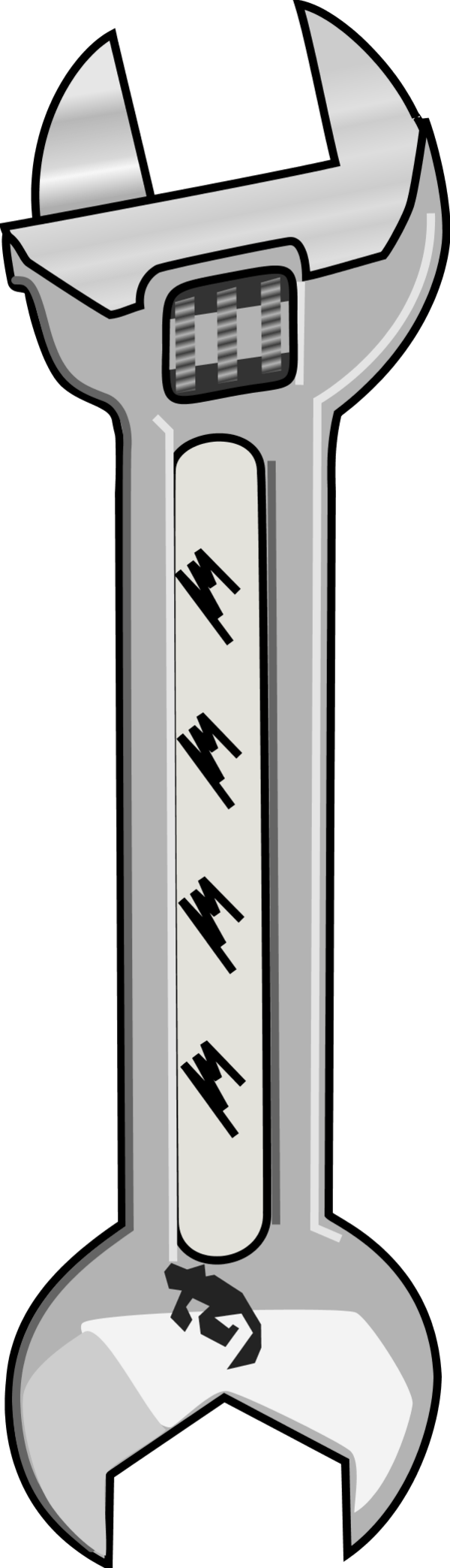 Kunci Inggris Vector Clipart (600x2087), Png Download