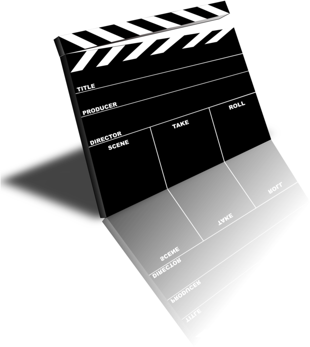 Clapperboard Film Computer Icons Cinematography - Clapper Board Transparent Background Clipart (707x750), Png Download