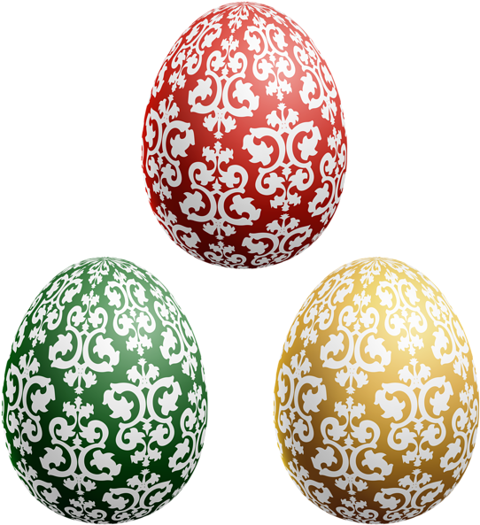 Easter Egg Deco Set Clipart Image - Sphere - Png Download (549x600), Png Download