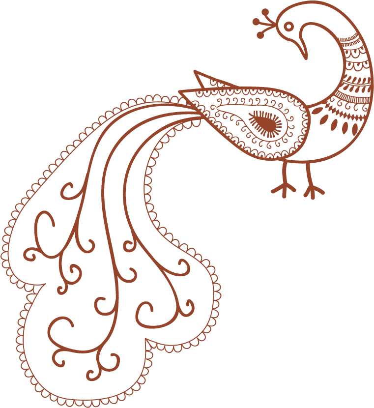 Peacock Silhouette Clipart (933x958), Png Download