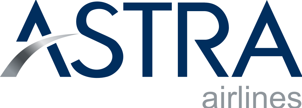 Astra Airlines Logo Clipart (1000x359), Png Download