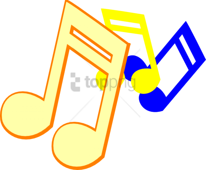 Free Png Colorful Music Note Png Png Image With Transparent - Music Notes Clip Art (850x700), Png Download