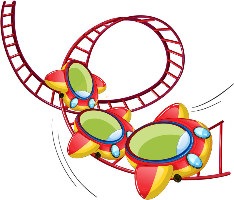 8 Clip Art, Scrapbook And Scrapbooking - Roller Coaster Clipart With No Background - Png Download (800x703), Png Download