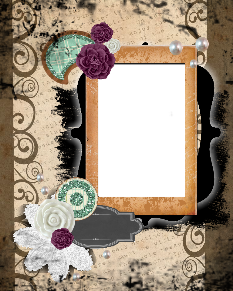 Free Printable Scrapbook Layouts - Scrapbook Printable Layout Clipart (768x960), Png Download
