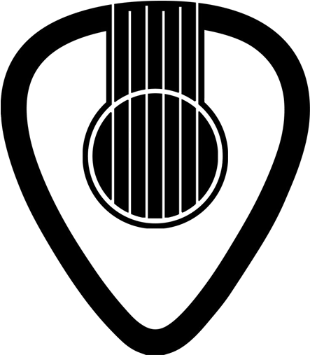 Sound Tattoo Picks Guitar Pick Acoustic Hole Clipart - Logo Pick Guitar Png Transparent Png (800x800), Png Download