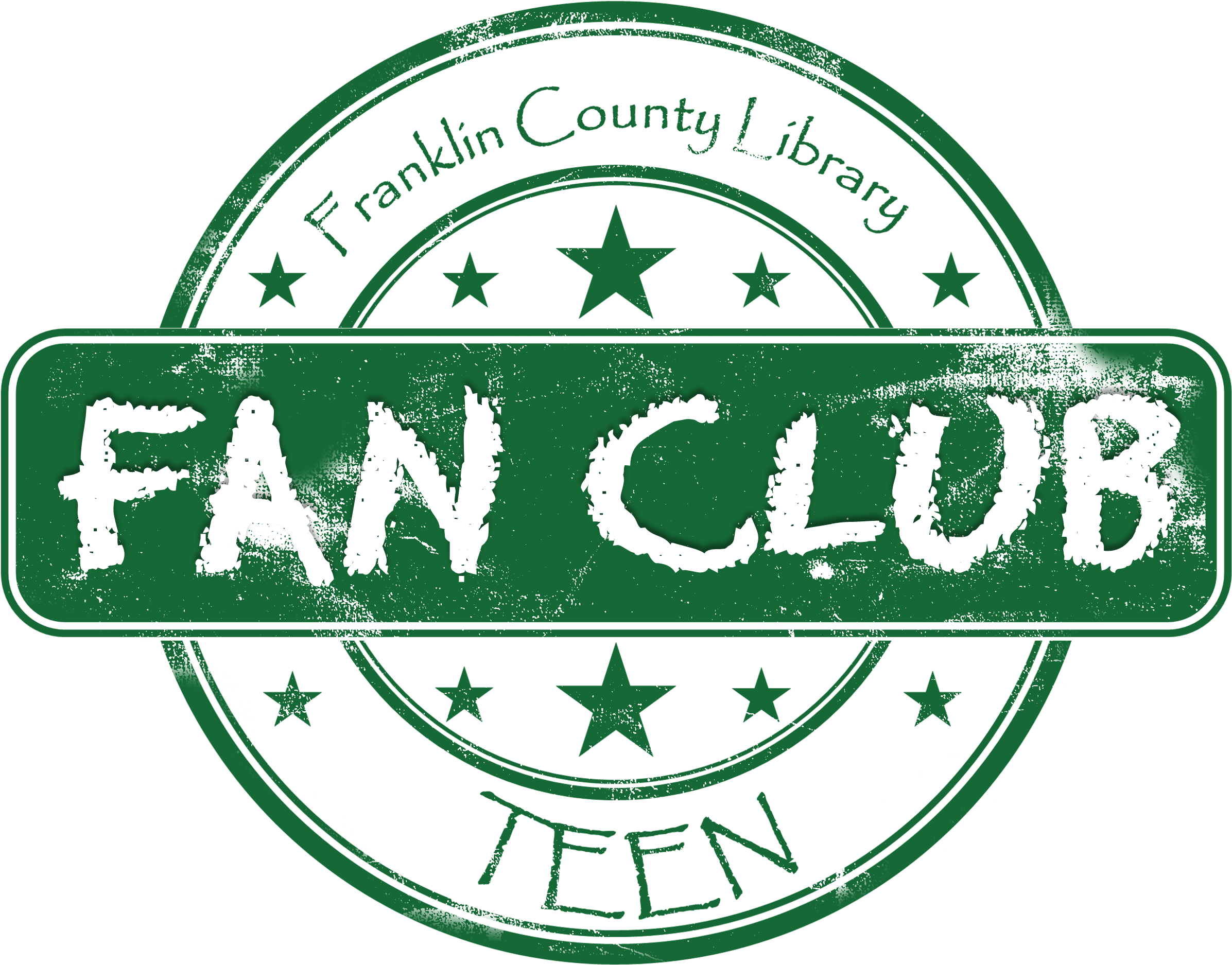 Fanclublogo Distressed Hollow Png Clipart (2880x1920), Png Download